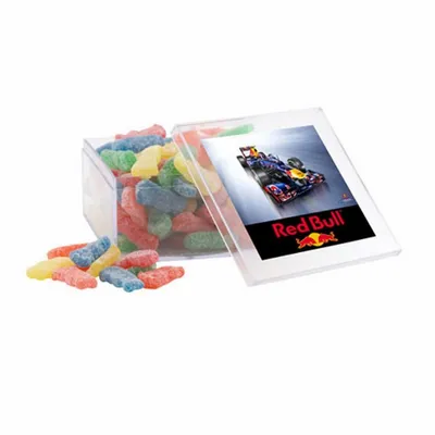 Acrylic Box with Sour Patch Kids - Large - Custom Socks Now