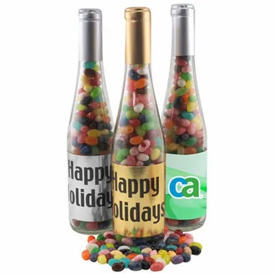 Champagne Bottle w/Jelly Bellies 11" - Custom Socks Now