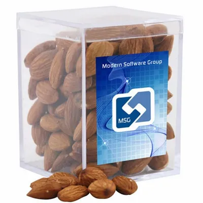 Acrylic Box with Almonds - Small - Custom Socks Now