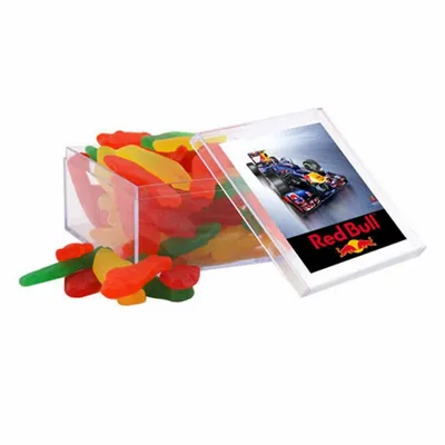Acrylic Box with Swedish Fish - Large - Custom Socks Now