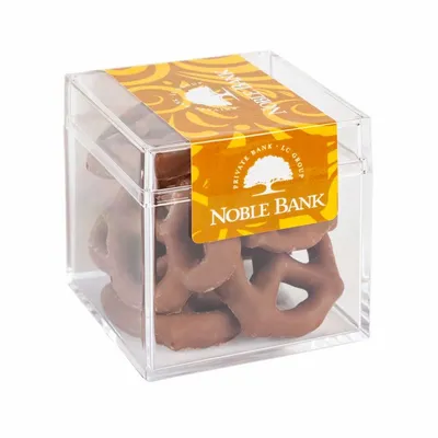 Sweet Boxes with Milk Chocolate Pretzels - Custom Socks Now