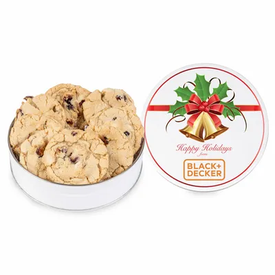 Fresh Beginnings Cranberry Cookie Tin (Small) - Custom Socks Now