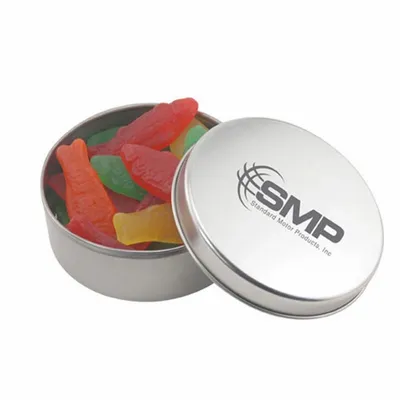 Round Tin with Swedish Fish - SBF3000 - Custom Socks Now