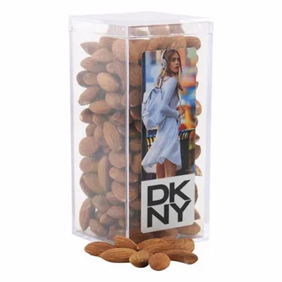 Acrylic Box with Almonds - Medium - Custom Socks Now