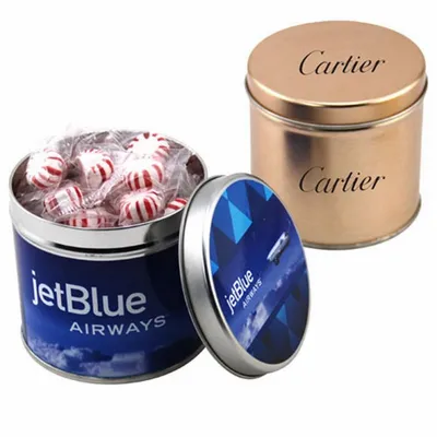 Round Tin with Starlight Peppermints - SBF4100 - Custom Socks Now