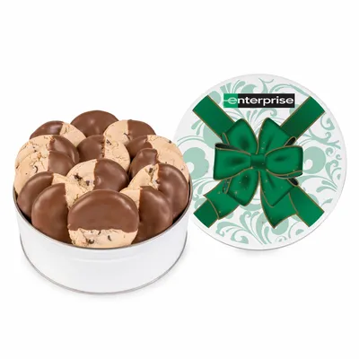 Fresh Beginnings Dipped Chocolate Chip Cookie Tin - Custom Socks Now