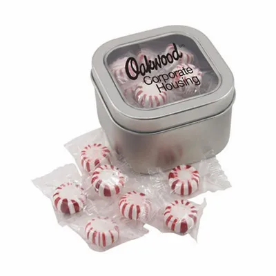 Window Tin with Starlight Peppermints - SBF2700 - Custom Socks Now