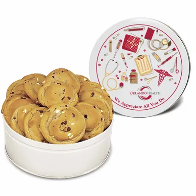 Fresh Beginnings Double Chip Cookie Tin - Custom Socks Now