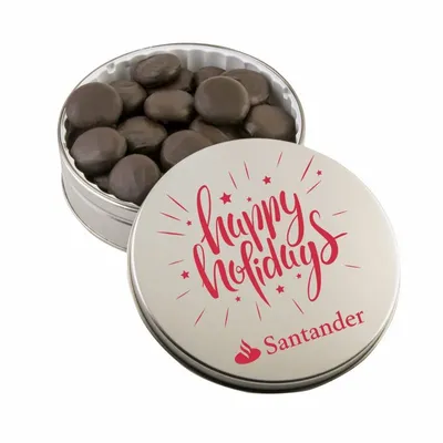 Glad Tidings Tin with Peppermint Cremes - Custom Socks Now