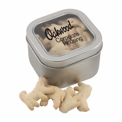 Window Tin with Animal Crackers - SBF2700 - Custom Socks Now