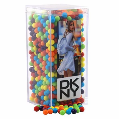 Acrylic Box with Mini Jawbreakers - Medium - Custom Socks Now