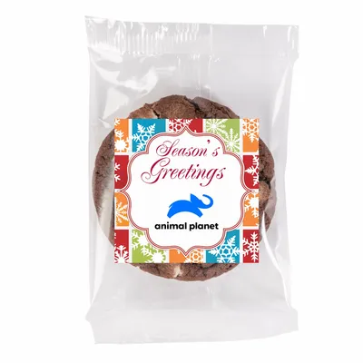Fresh Beginnings Individually Wrapped Choc Double Chip Cookie - Custom Socks Now