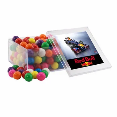 Acrylic Box with Gumballs - Large - Custom Socks Now