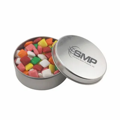 Round Tin with Mini Chicklets - SBF3000 - Custom Socks Now
