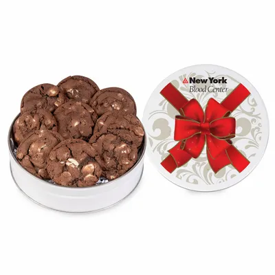 Fresh Beginnings Chocolate Double Chip Cookie Tin (Small) - Custom Socks Now