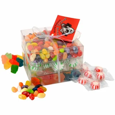 3 Way Candy Stack Acetate Tower - TRB802 - Custom Socks Now