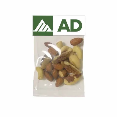 Small Header Bags - Deluxe Mixed Nuts - Custom Socks Now