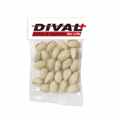 Small Header Bags - Jumbo Salted Pistachios - Custom Socks Now