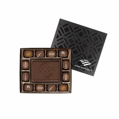 Here's to the New Year Chocolate Delight Gift Box - Custom Socks Now