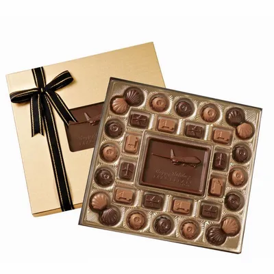 Classic Custom Chocolate Delights Gift Box - Custom Socks Now