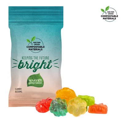 1oz ECO-Digibag, Compostable & Full Color, Gummy Blooms - Custom Socks Now