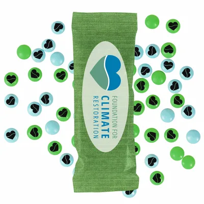 Full Color Tube DigiBag™ with Imprinted Chocolate Buttons - Custom Socks Now