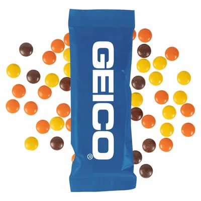 Full Color Tube DigiBag™ with Reese's Pieces - Custom Socks Now