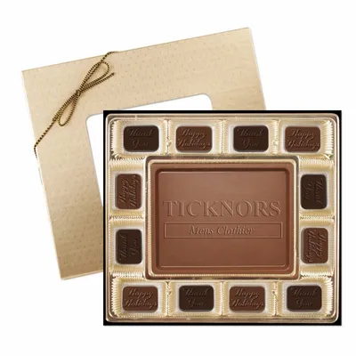 Small Custom Chocolate Delight Gift Box 7" - Custom Socks Now
