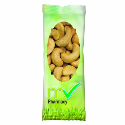 Full Color Tube DigiBag™ with Jumbo Salted Cashews - Custom Socks Now