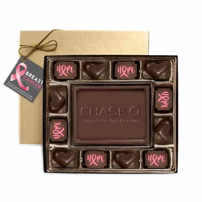 Hope, Love, Cure Chocolate Box - Custom Socks Now