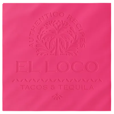 Custom Debossed Dinner Napkin - Custom Socks Now