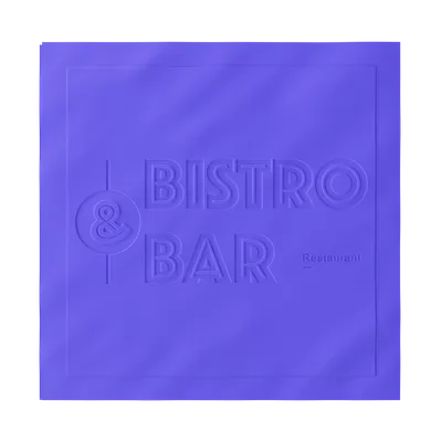 Custom Debossed Beverage Napkin - Custom Socks Now