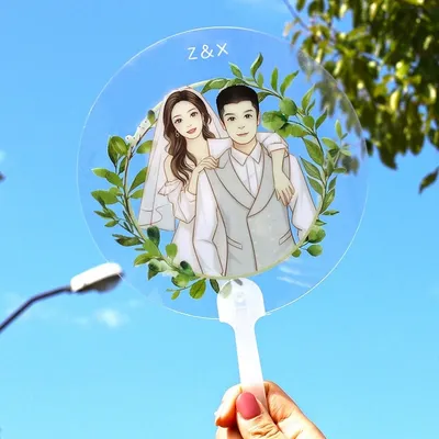 Transparent Plastic Handheld Fans