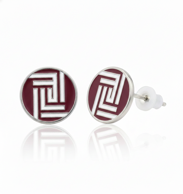 Soft Enamel Metal Earrings
