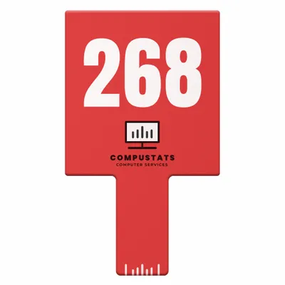 Rectangle Auction Paddles - Custom Socks Now