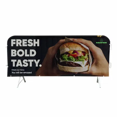 Crowd Barrier Covers - Custom Socks Now