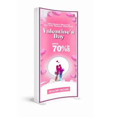 SEG Curved Lit Display - Custom Socks Now