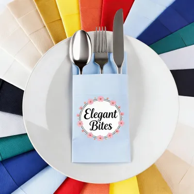 Custom Pocket Napkin - Custom Socks Now