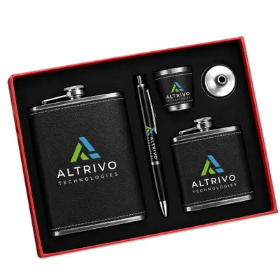 Camping Flask Sets - Custom Socks Now
