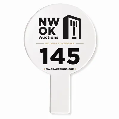 Foam Auction Paddles - Custom Socks Now
