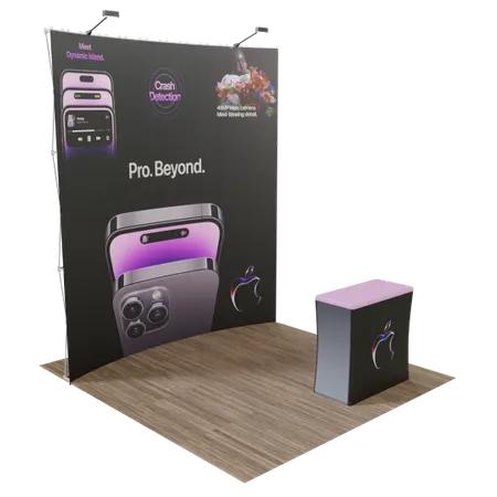 8’ x 8’ Trade Show Displays - Custom Socks Now