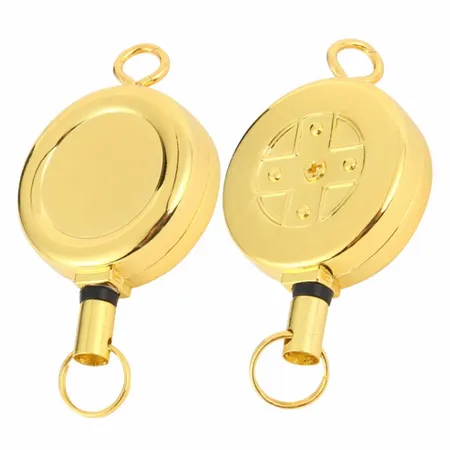 Gold Reel Keychain - Custom Socks Now
