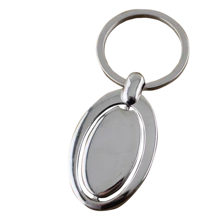 Spinning Oval Metal Keychain Spinning Oval Metal Keychain - Custom Socks Now