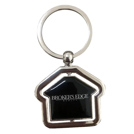 Spinning House Metal Keychain Spinning House Metal Keychain - Custom Socks Now