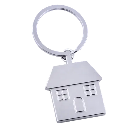 Happy Home Metal Keychain Happy Home Metal Keychain - Custom Socks Now