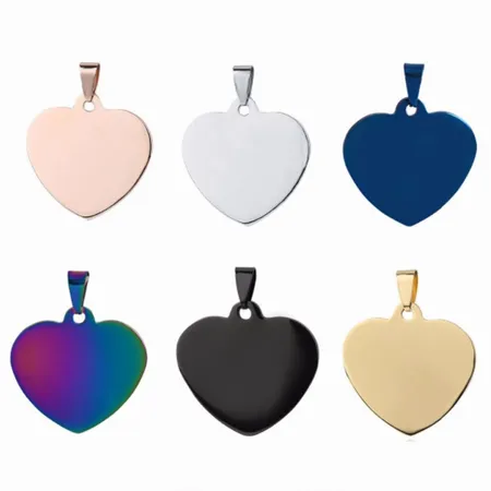 Full Color Heart Metal Keychain Full Color Heart Metal Keychain - Custom Socks Now