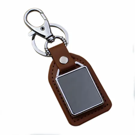 Premium Leather & Metal Keychain Premium Leather & Metal Keychain - Custom Socks Now