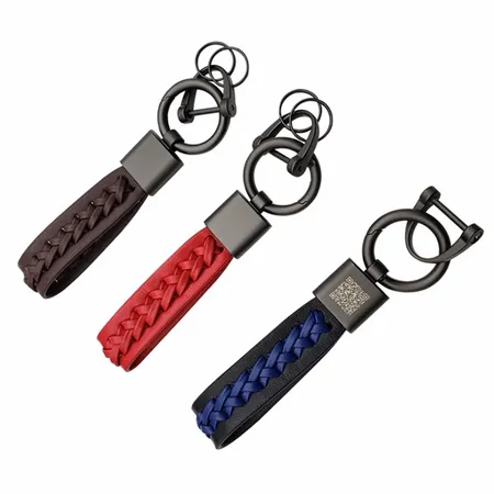 Versatile Laser Cut Leather Keychain Versatile Laser Cut Leather Keychain - Custom Socks Now