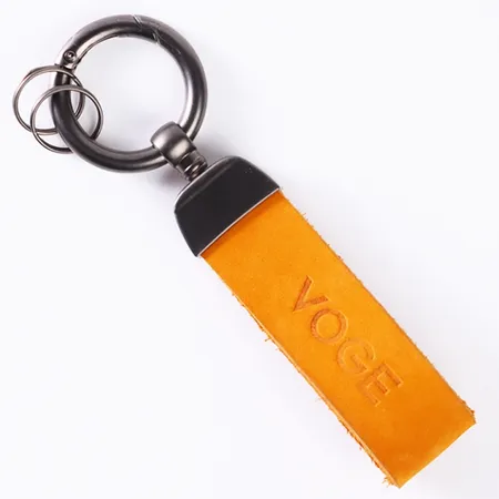 Leather Tag Keychain Leather Tag Keychain - Custom Socks Now