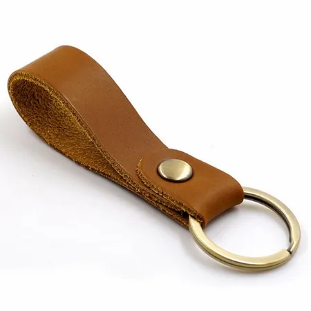 Suave Leather Keychain Suave Leather Keychain - Custom Socks Now